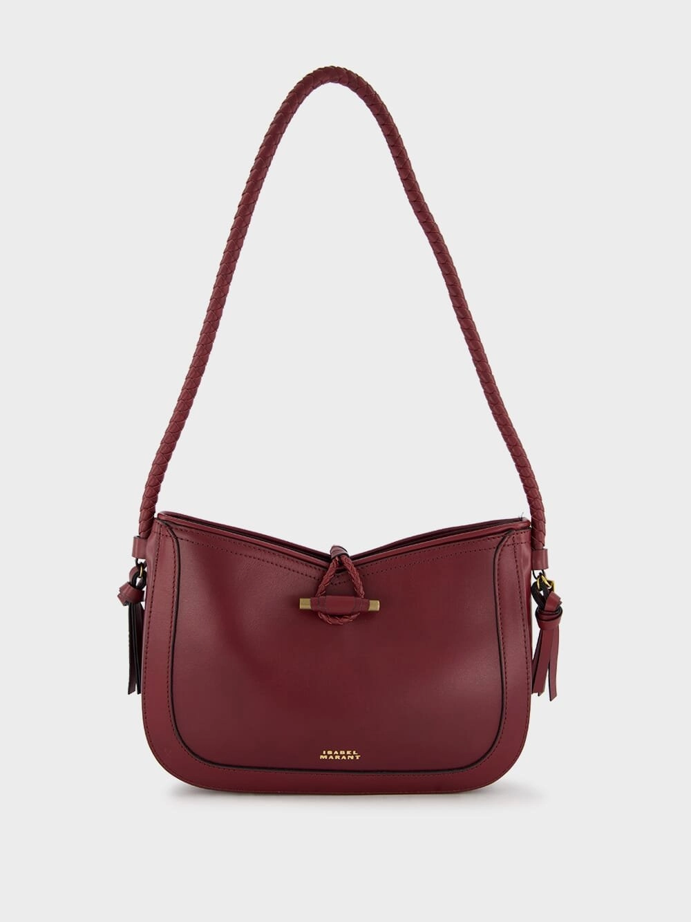 Vigo Leather Shoulder Burgundy Bag