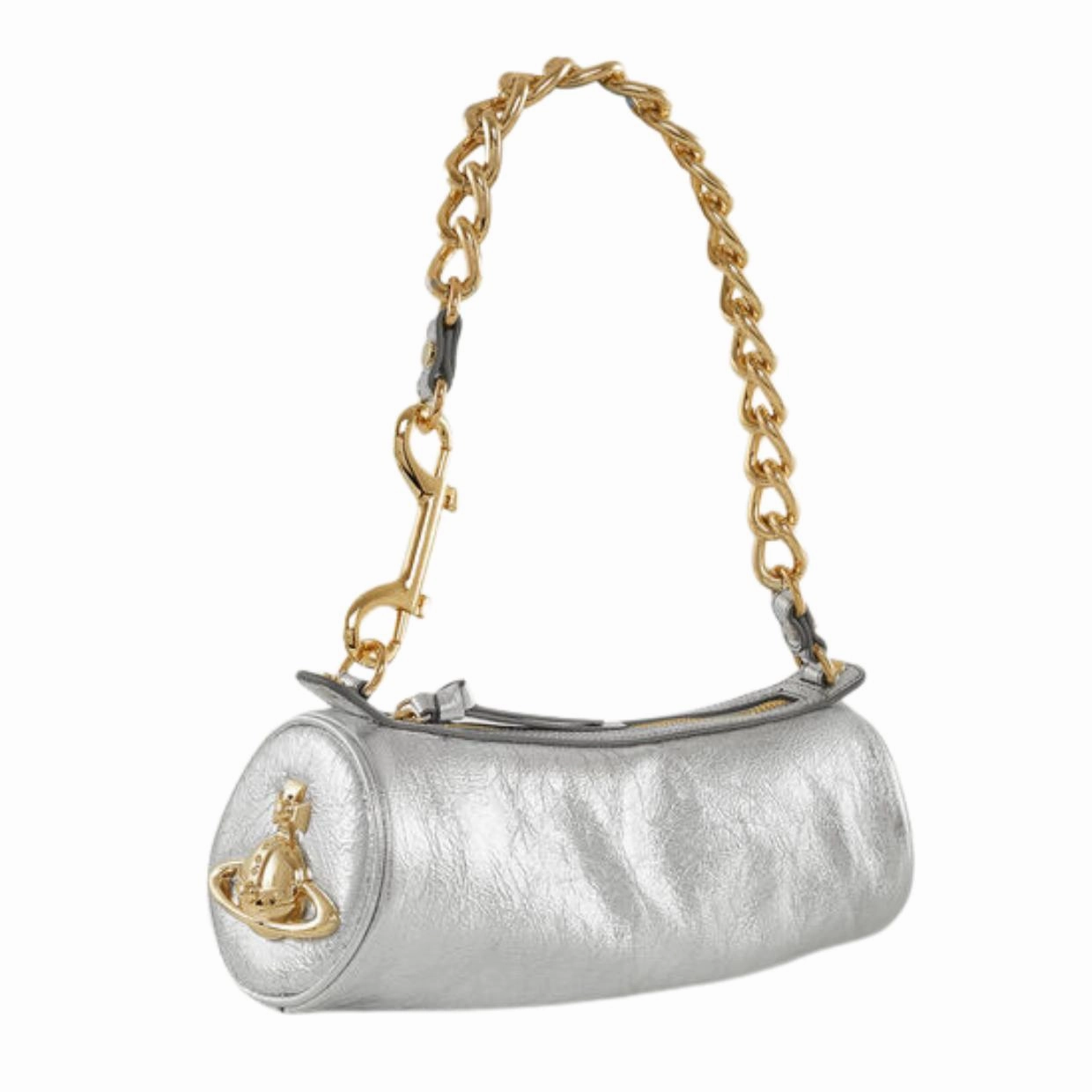 Vivienne Westwood Silver Cindy Cylinder Bag