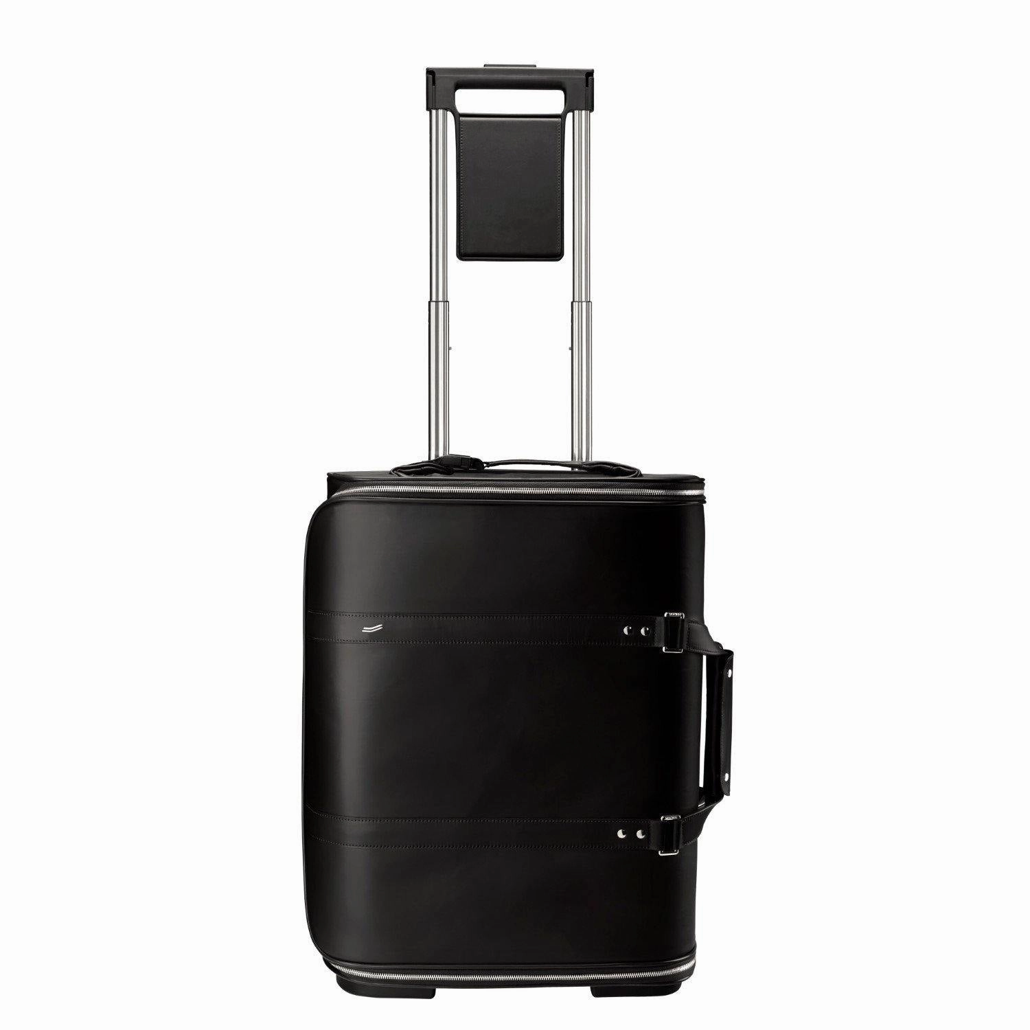 Vocier 3-Piece Travel Set Zero Crease System, Leather Briefcase & Dopp Kit