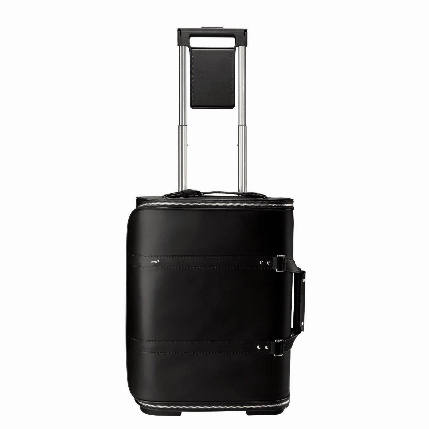 Vocier 3-Piece Travel Set Zero Crease System, Leather Travel Bag & Leather Briefcase