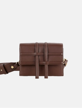 Voyager Vegan Italian Grape Leather Convertible Crossbody | Cocoa