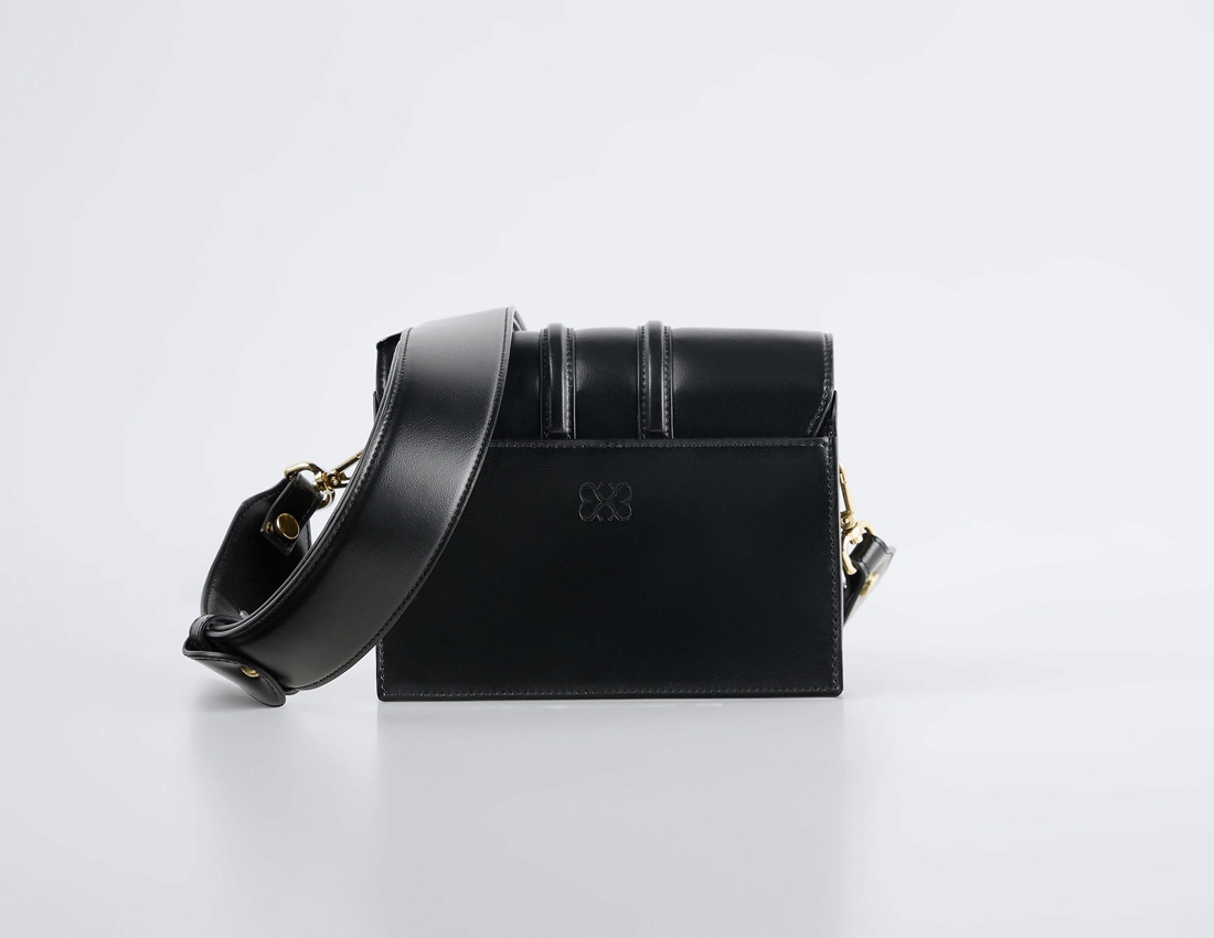 Voyager Vegan Italian Grape Leather Convertible Crossbody | Onyx