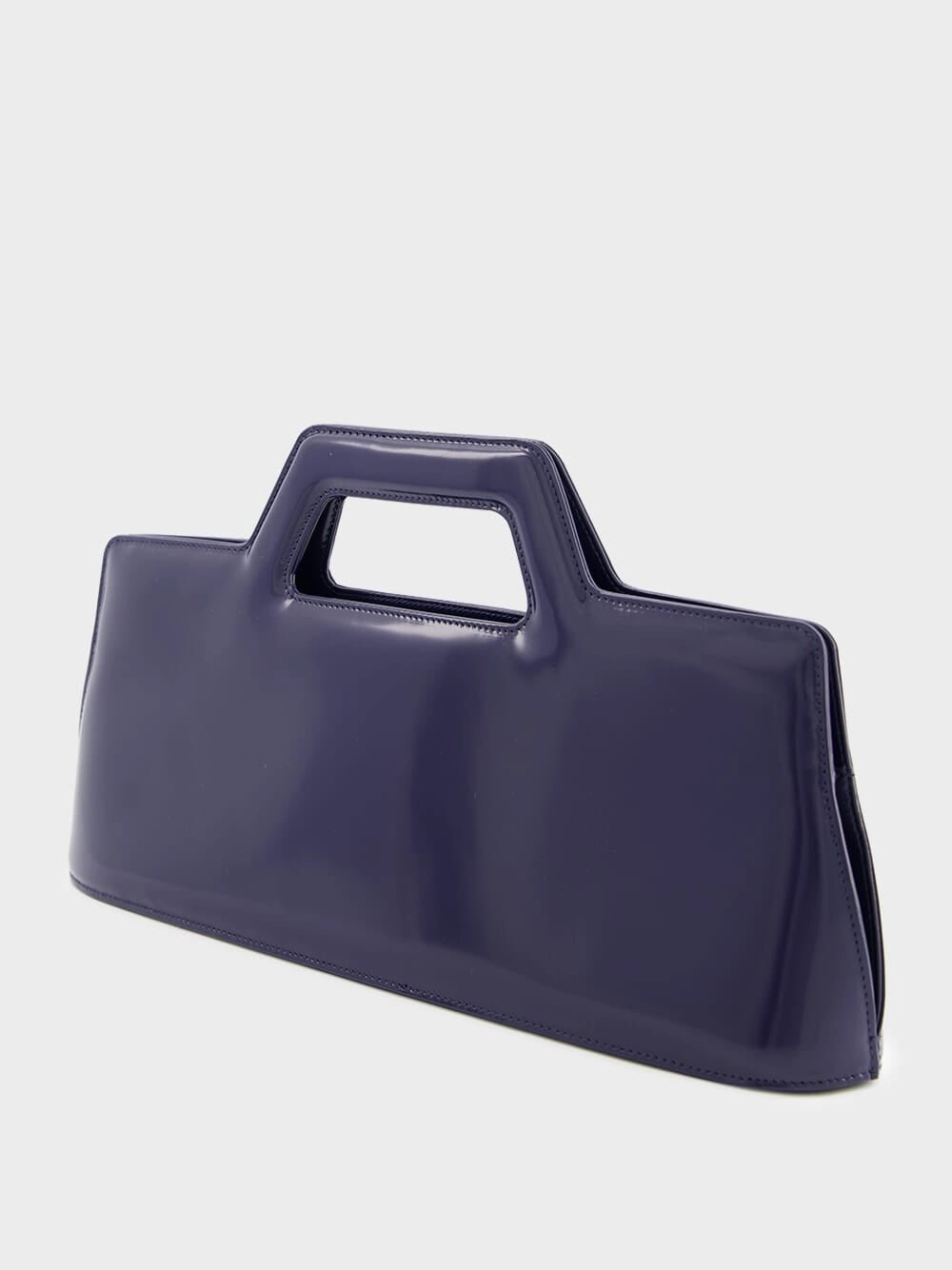 Wanda East-West Top Handle Blue Bag