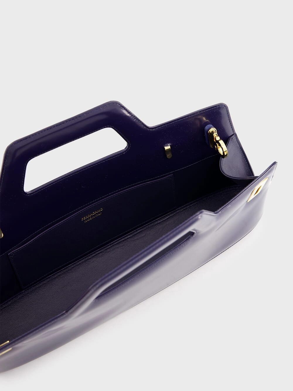 Wanda East-West Top Handle Blue Bag