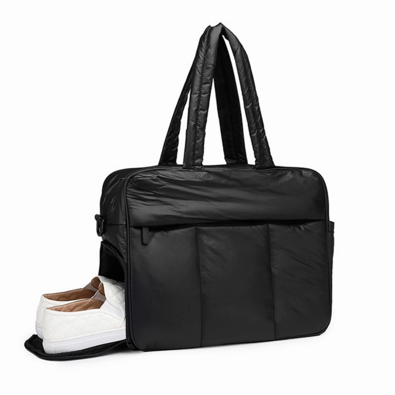 Winter Puffer Cotton Tote Bag