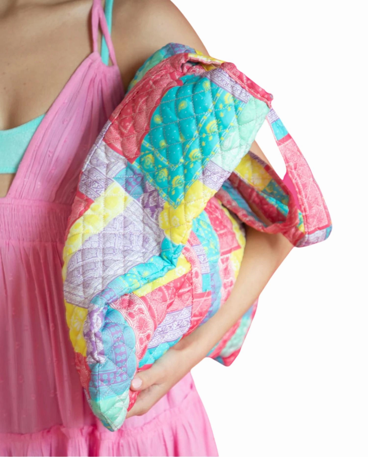 Women's Amalfi Patchwork Tote Bag In Multi