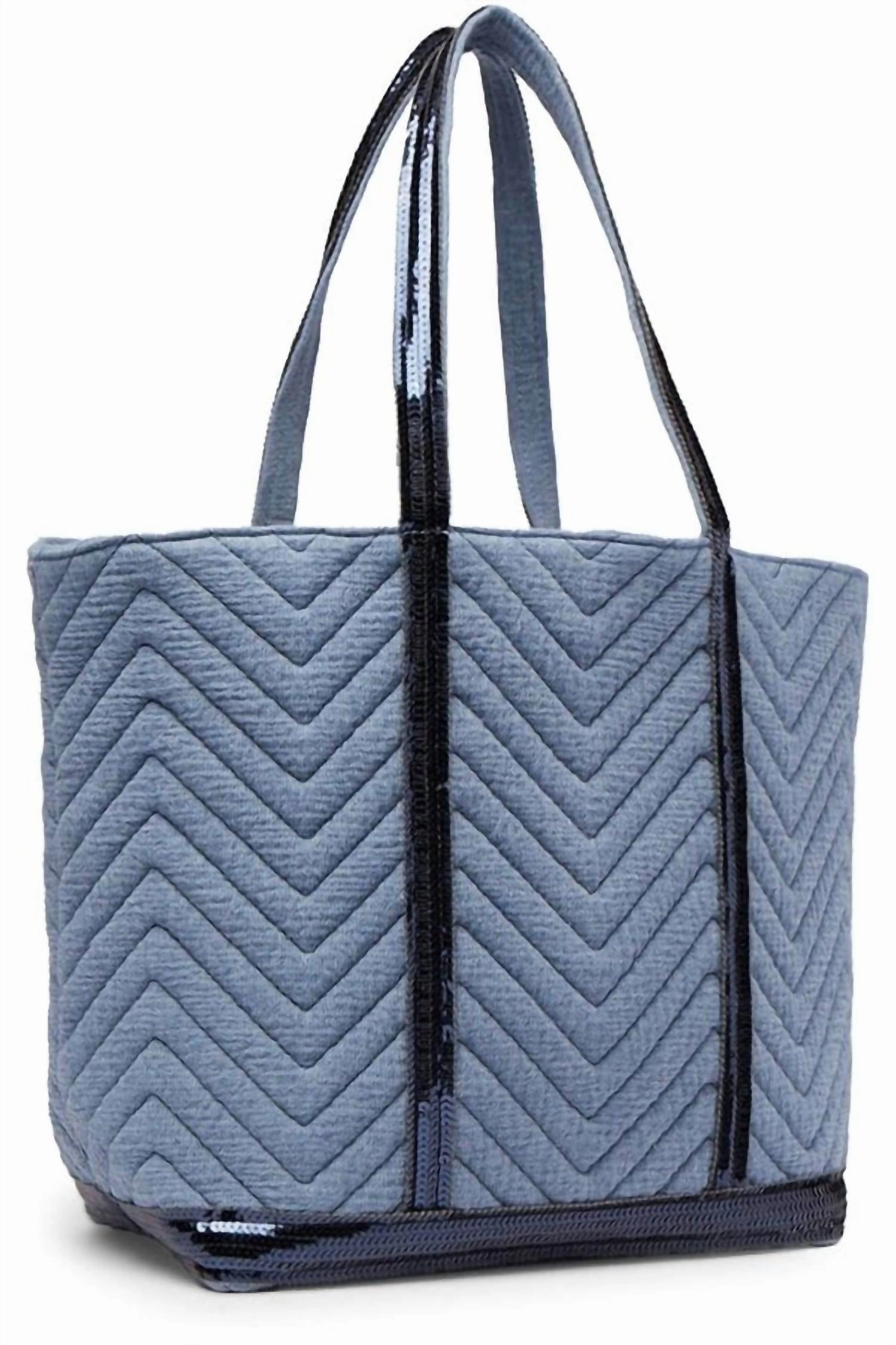 Women's Cabas Tote Bag - Large In Chambray