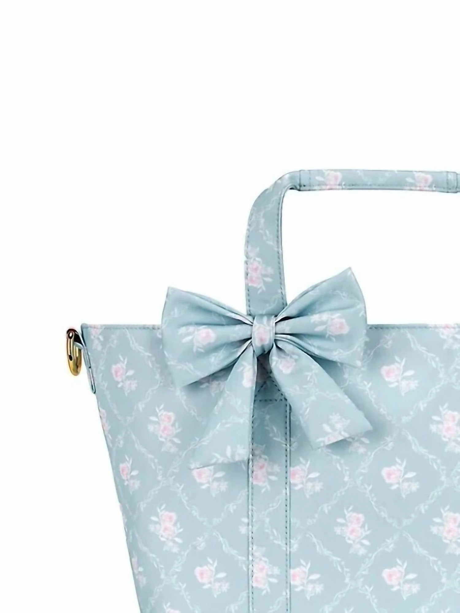 Women's High Tea Mini Tote Bag With Bow In Fine China