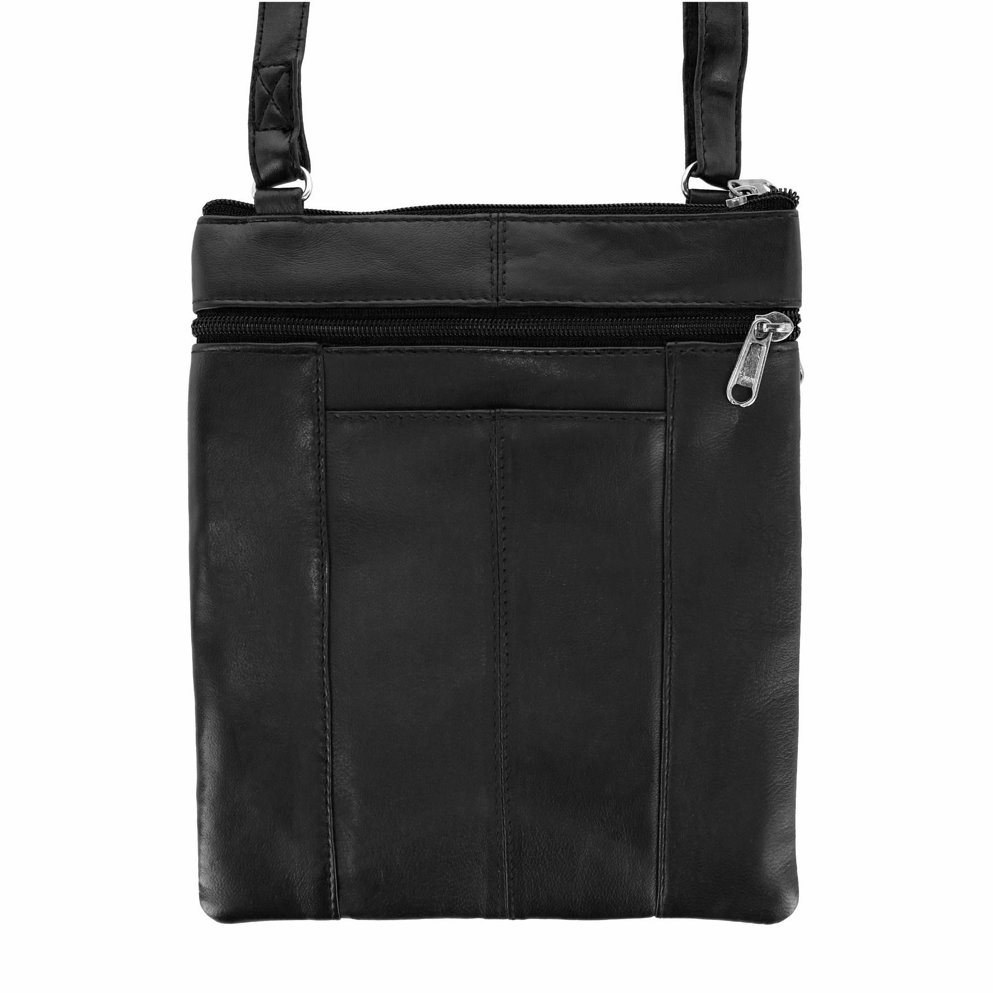 Women's Leather Phone Pocket Crossbody Handbag