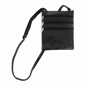 Women's Leather Phone Pocket Crossbody Handbag