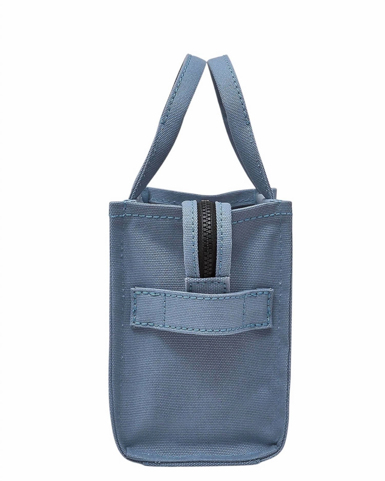 Women's Medium Canvas Tote Bag In Blue Shadow