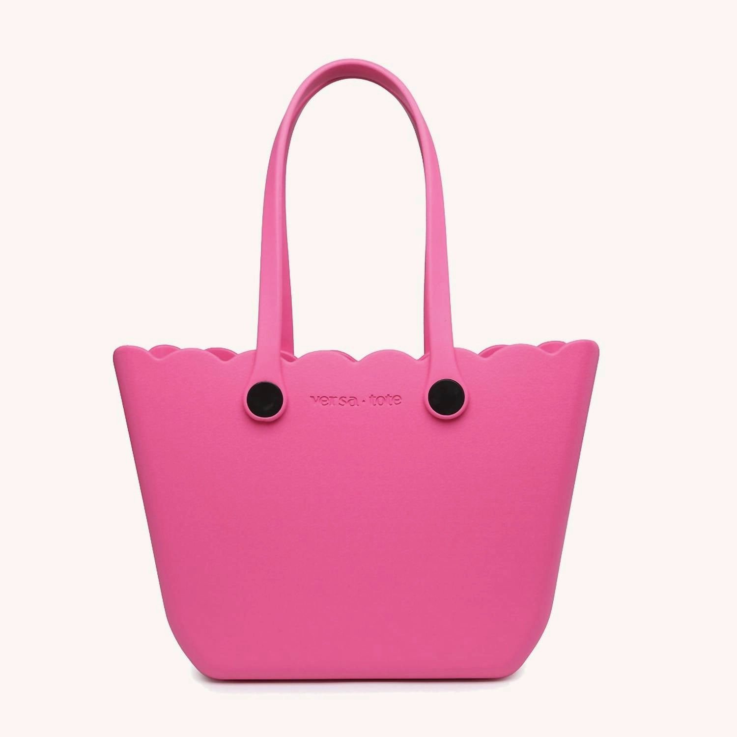 Women's Rose Scalloped Versa Tote With Interchangeable Straps In Hot Pink