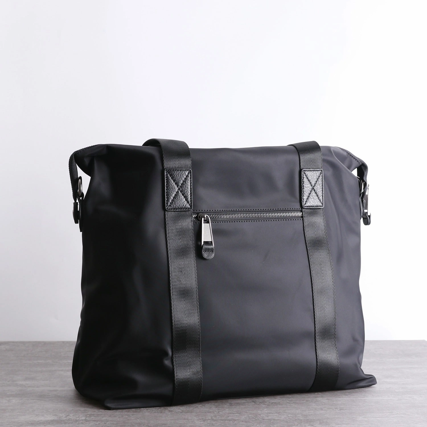 Womens Nylon Leather Shoulder Handbags Womens Black Nylon Travel Purse Nylon Handbag Purse for Ladies