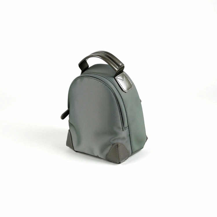 Womens Nylon Small Backpack Purse Gray&Yellow Convertible Crossbody Bag Nylon Backpack Shoulder Bag for Ladies