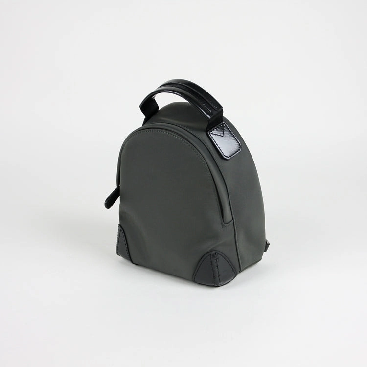 Womens Nylon Small Backpack Purse Gray&Yellow Convertible Crossbody Bag Nylon Backpack Shoulder Bag for Ladies