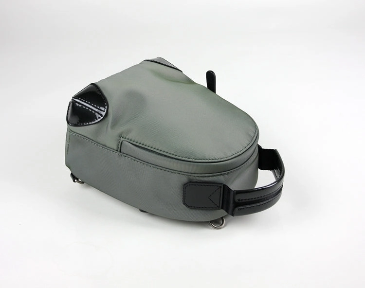 Womens Nylon Small Backpack Purse Light Gray Convertible Crossbody Bag Nylon Backpack Shoulder Bag for Ladies