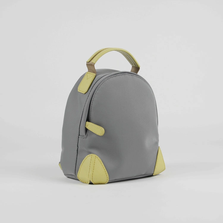 Womens Nylon Small Backpack Purse Light Gray Convertible Crossbody Bag Nylon Backpack Shoulder Bag for Ladies