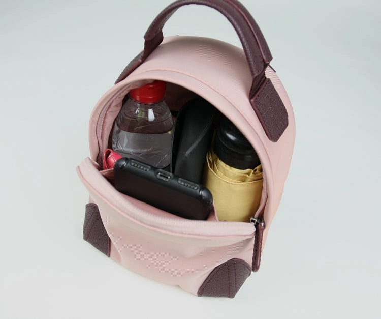 Womens Nylon Small Backpack Purse Light Gray Convertible Crossbody Bag Nylon Backpack Shoulder Bag for Ladies