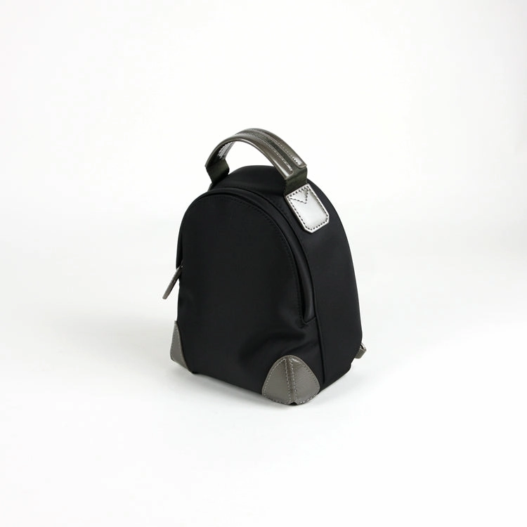 Womens Nylon Small Backpack Purse Light Gray Convertible Crossbody Bag Nylon Backpack Shoulder Bag for Ladies