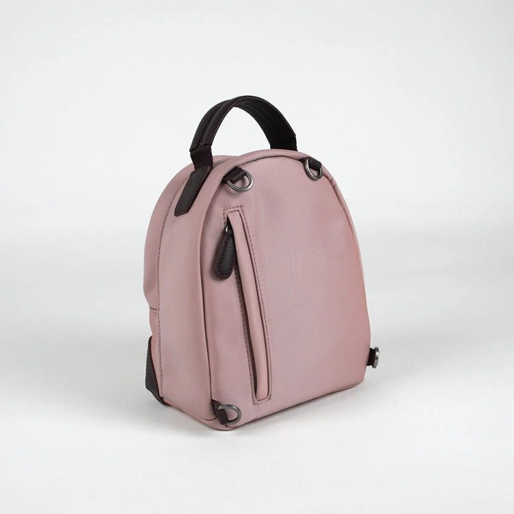 Womens Nylon Small Backpack Purse Light Gray Convertible Crossbody Bag Nylon Backpack Shoulder Bag for Ladies