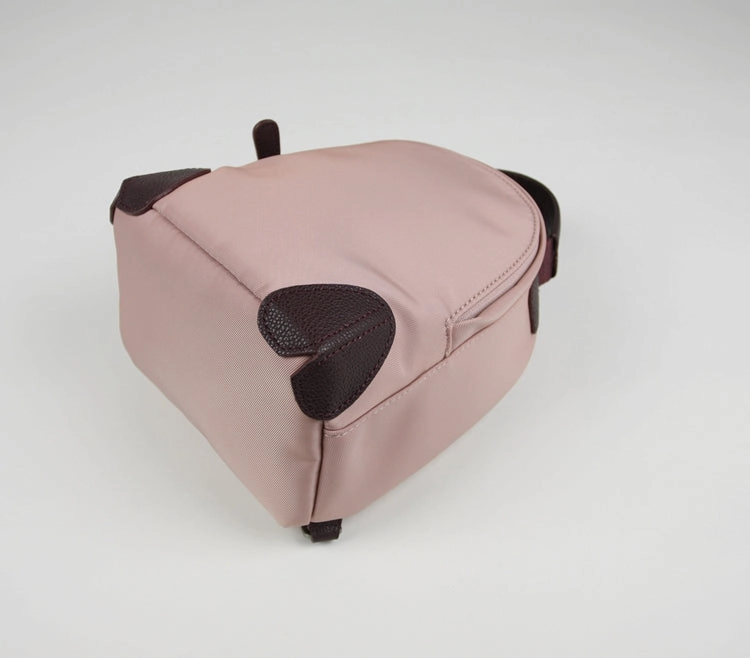 Womens Nylon Small Backpack Purse Light Gray Convertible Crossbody Bag Nylon Backpack Shoulder Bag for Ladies