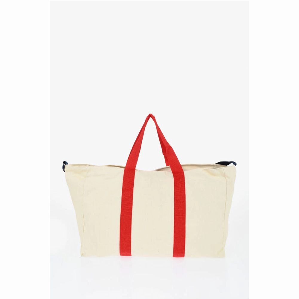 Woolrich Canvas Tote Bag with Tape Handles and Adjustable Shoulder St