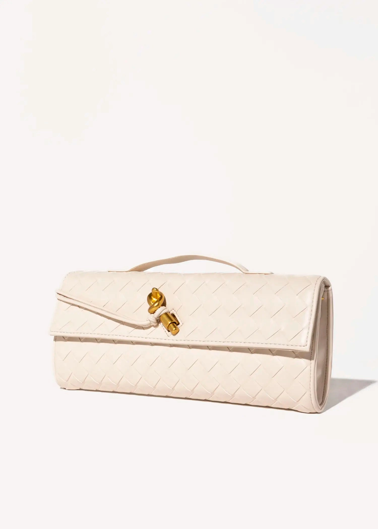 Woven Leather Clutch