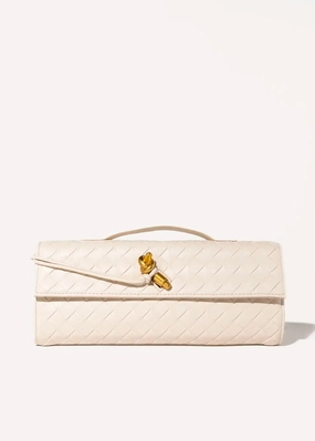 Woven Leather Clutch