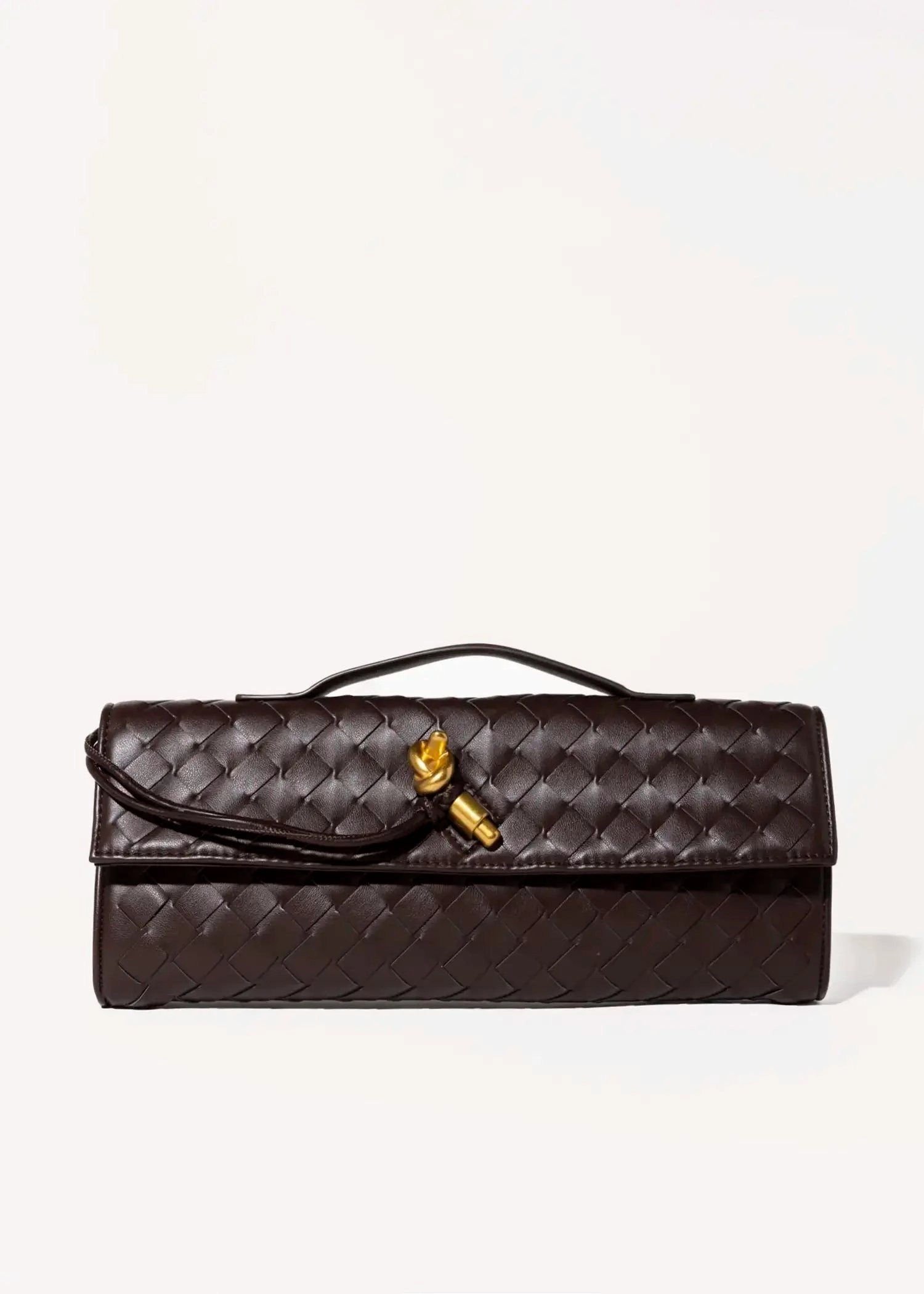 Woven Leather Clutch