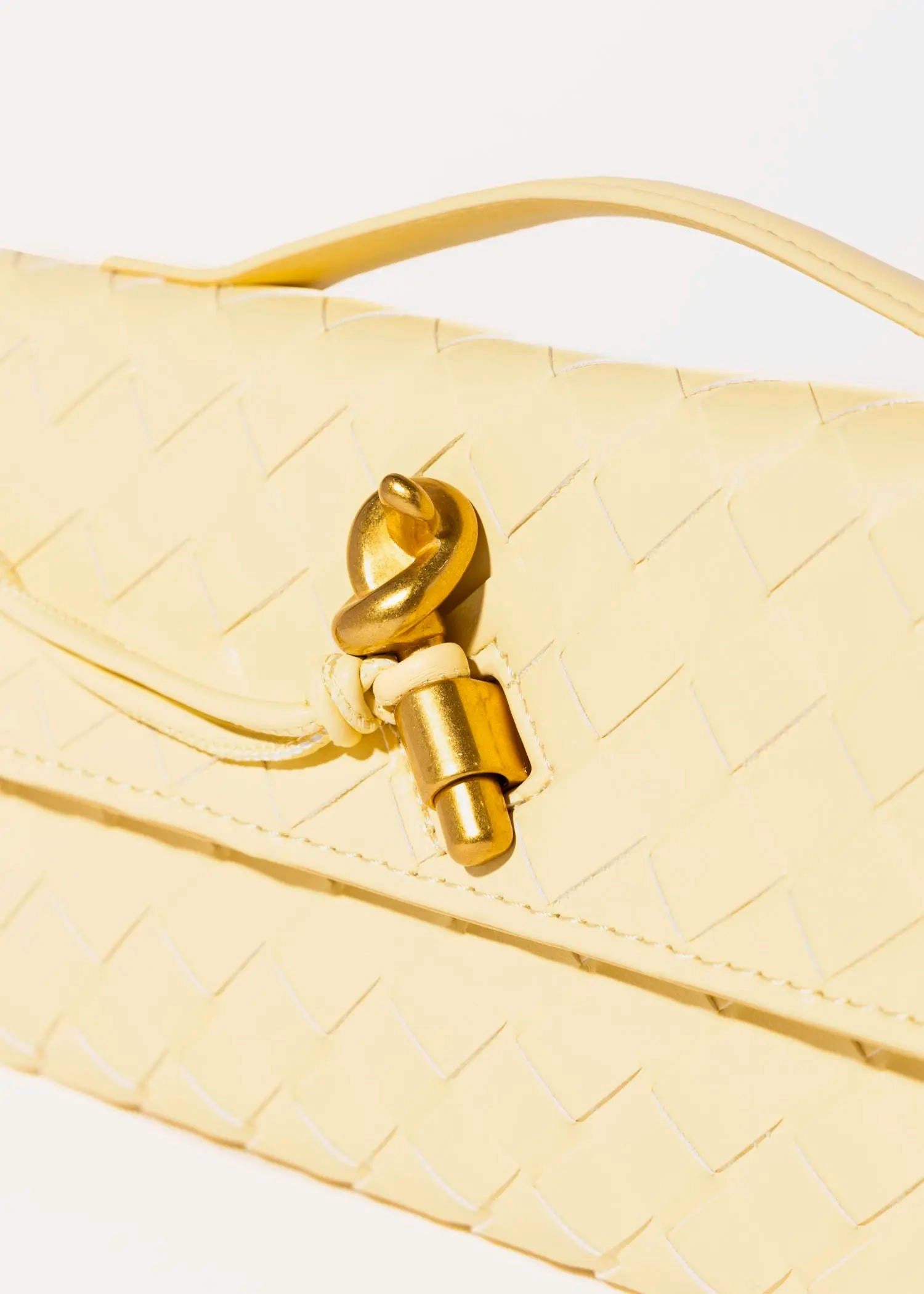 Woven Leather Clutch