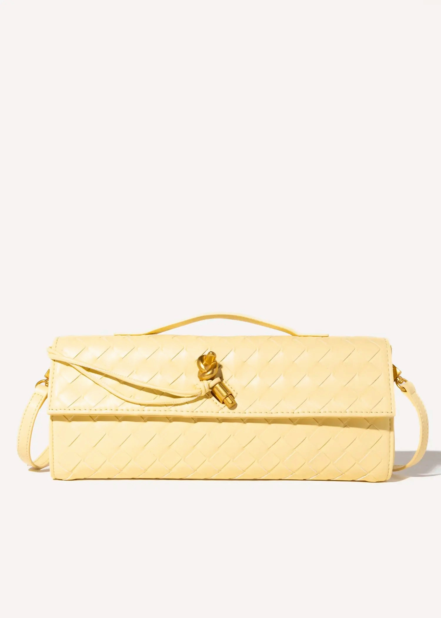 Woven Leather Clutch