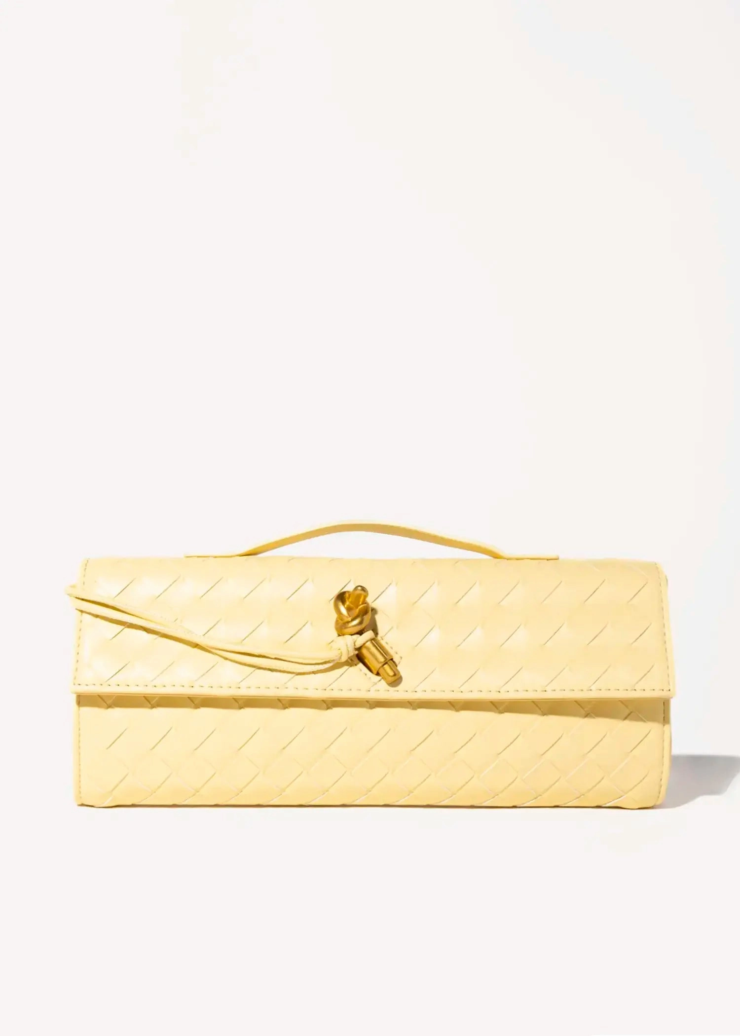 Woven Leather Clutch