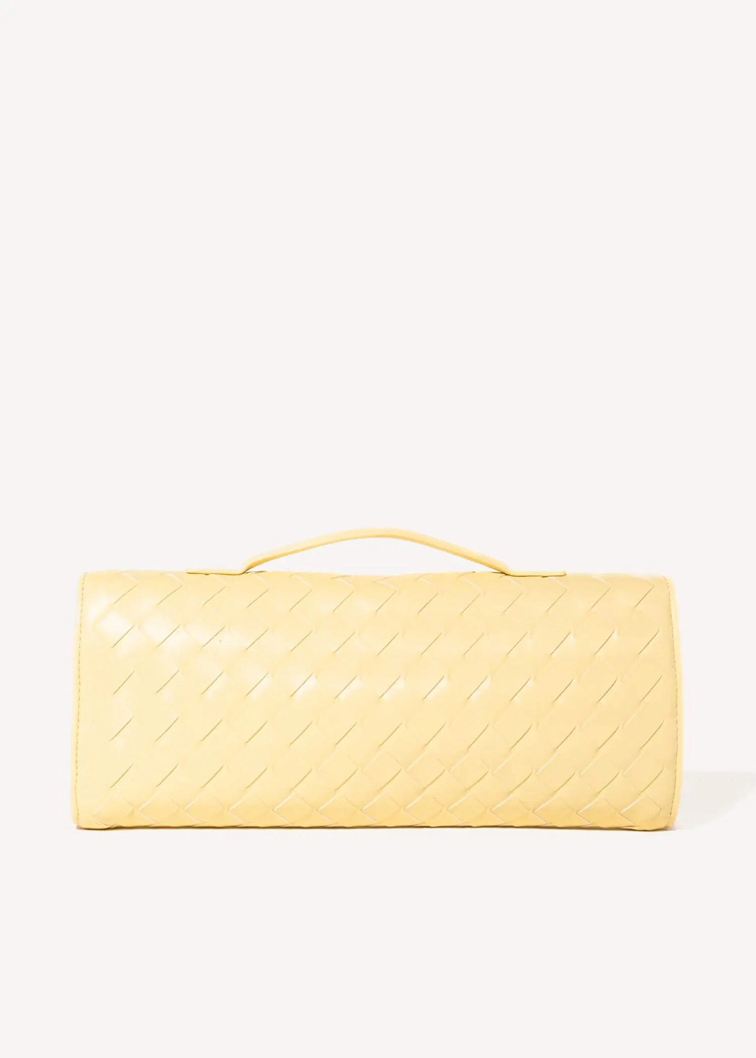 Woven Leather Clutch