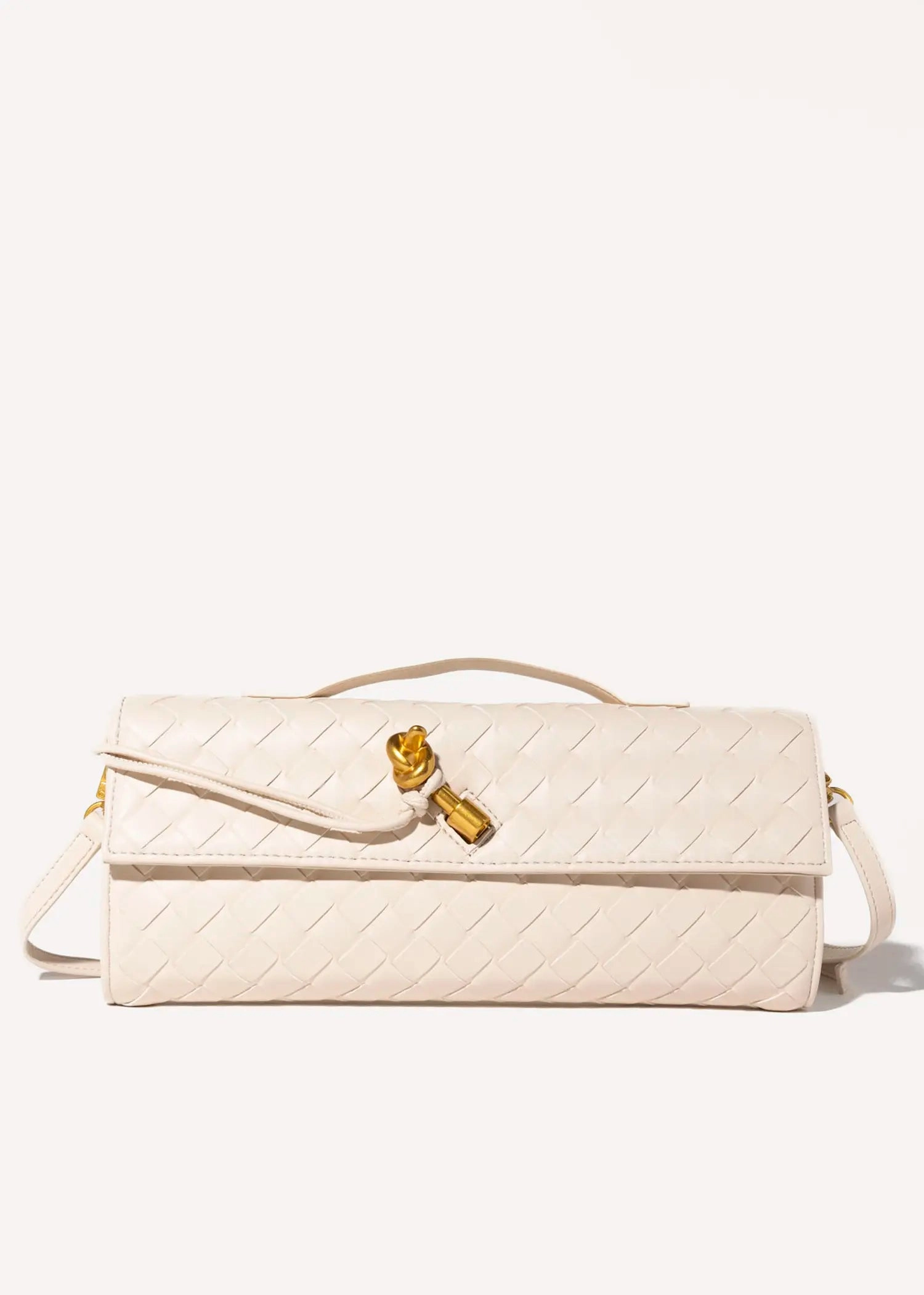 Woven Leather Clutch