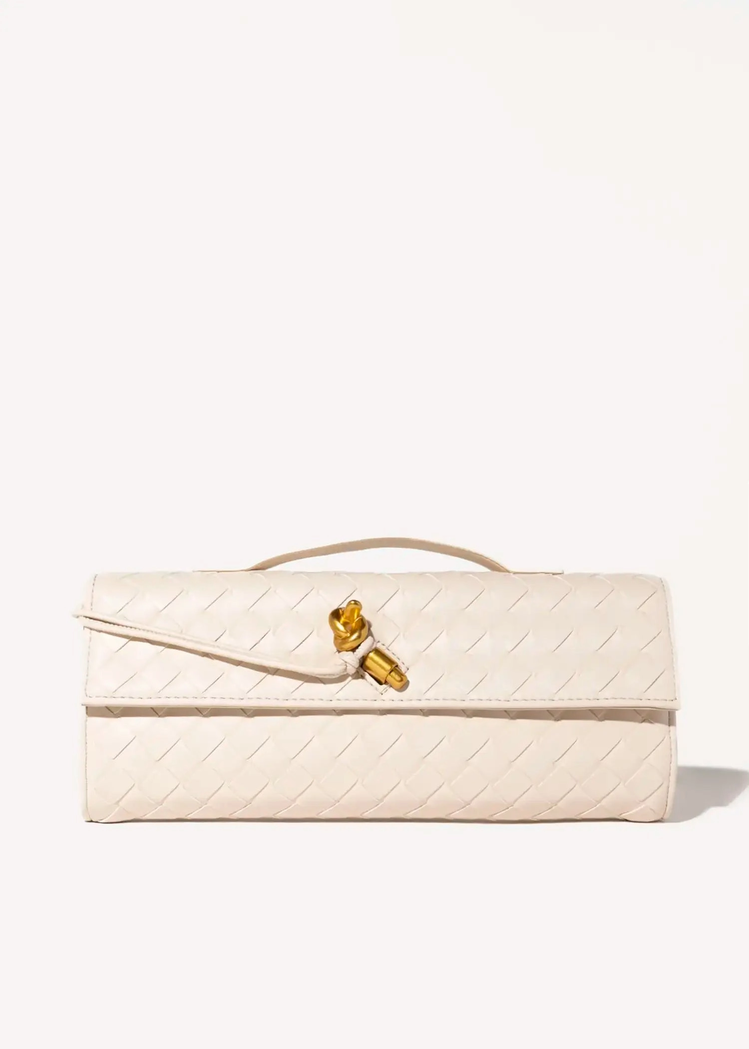 Woven Leather Clutch