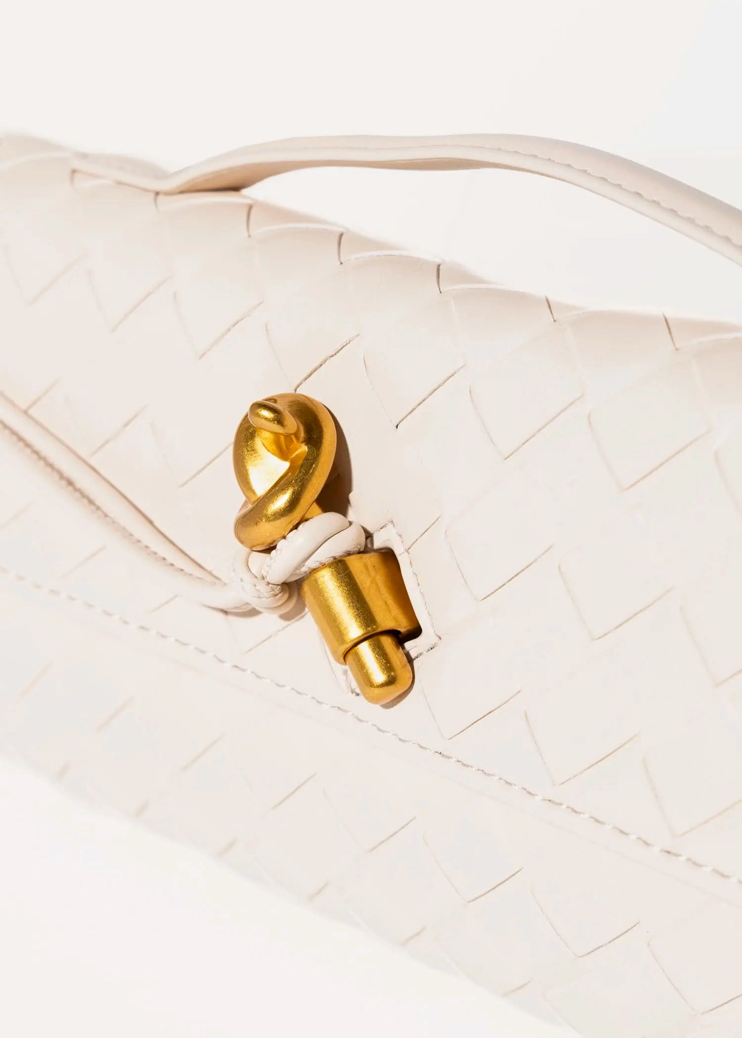Woven Leather Clutch