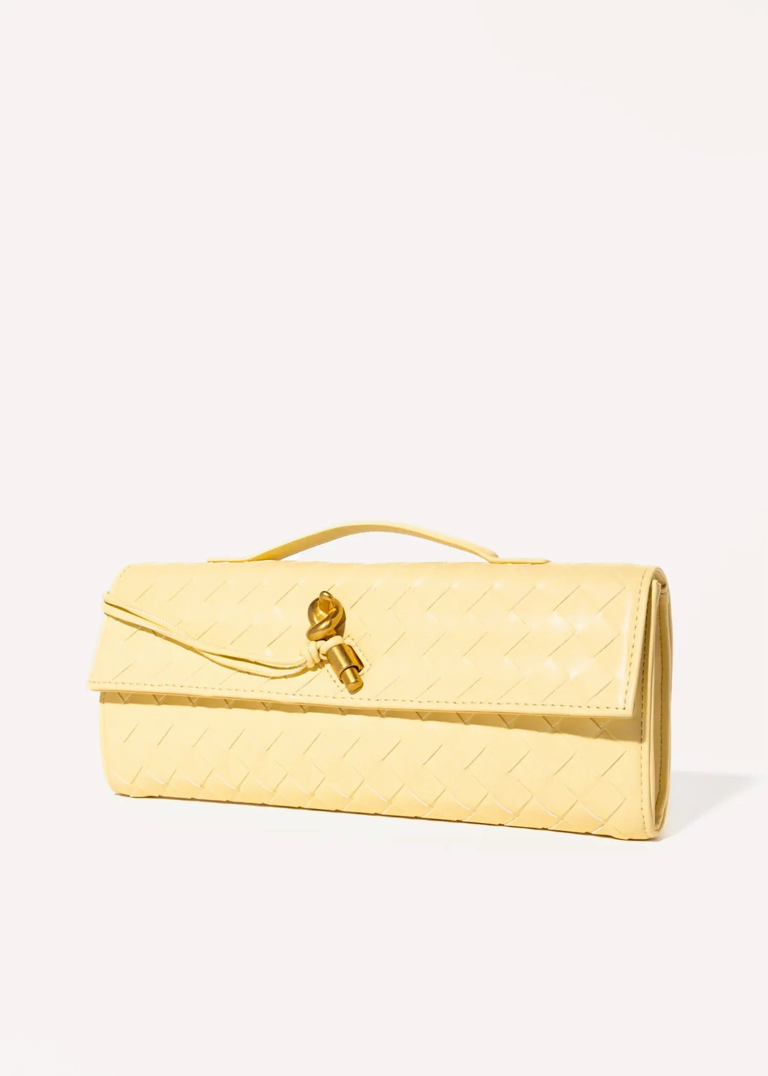 Woven Leather Clutch