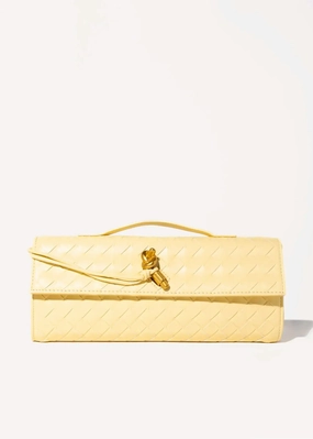Woven Leather Clutch