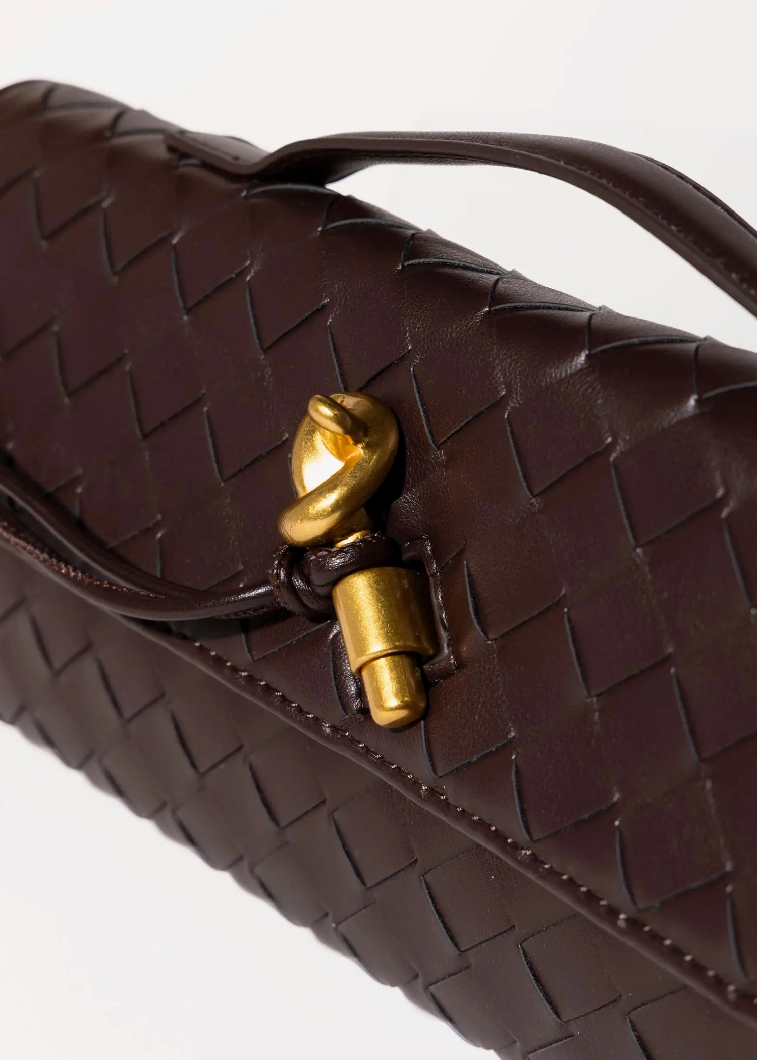 Woven Leather Clutch