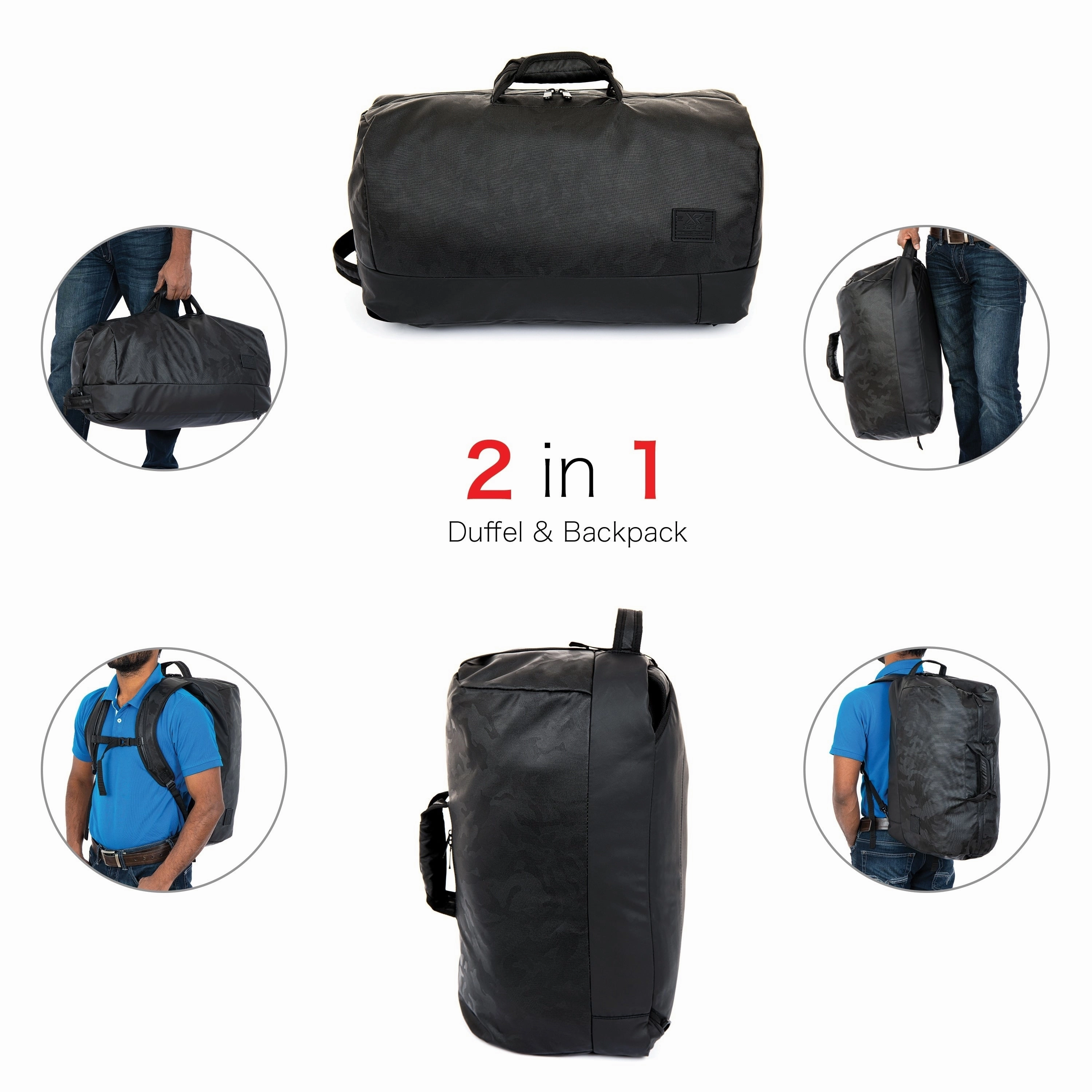 XRAY Camo Printed Duffel Bag Backpack / Gym Bag