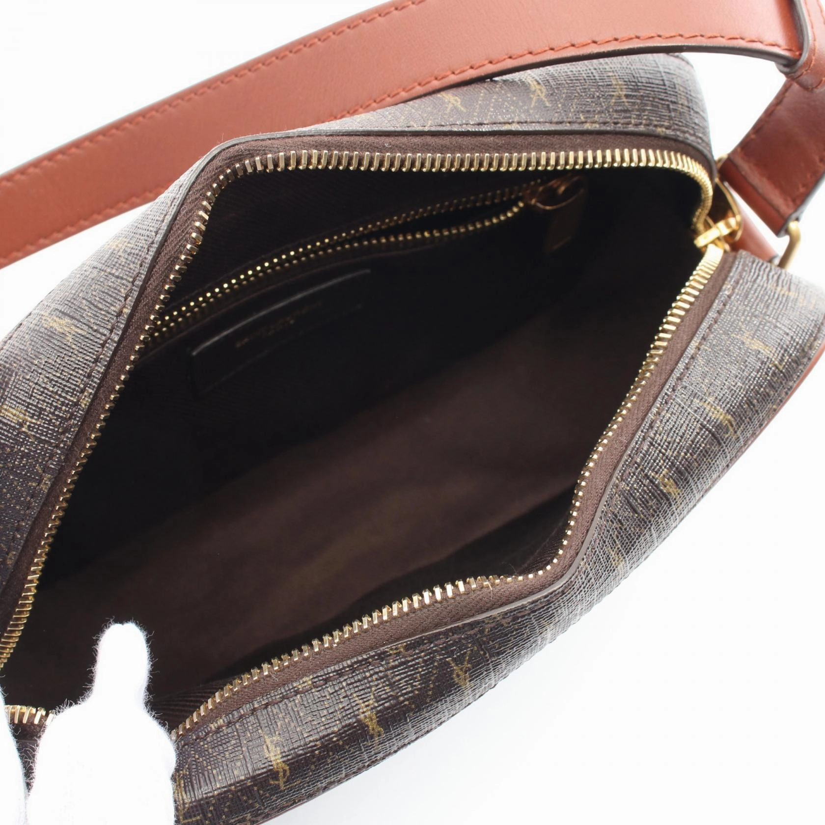 Yves Saint Laurent Monogram Camera Bag Brown
