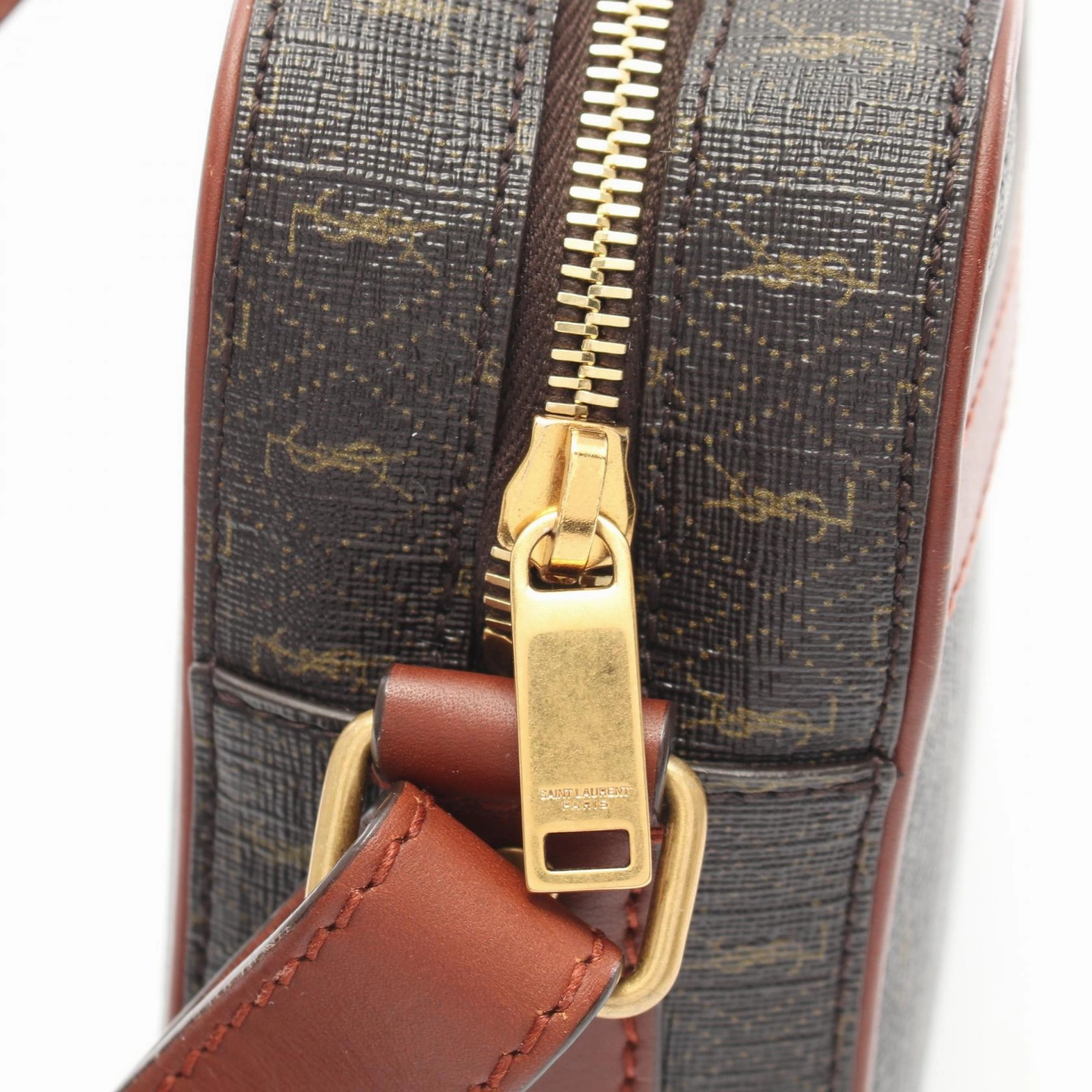 Yves Saint Laurent Monogram Camera Bag Brown
