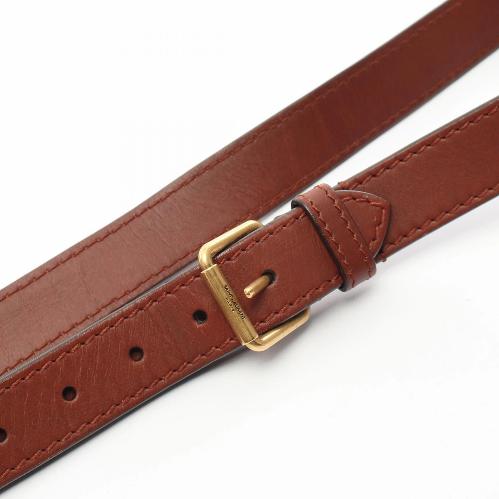Yves Saint Laurent Monogram Camera Bag Brown