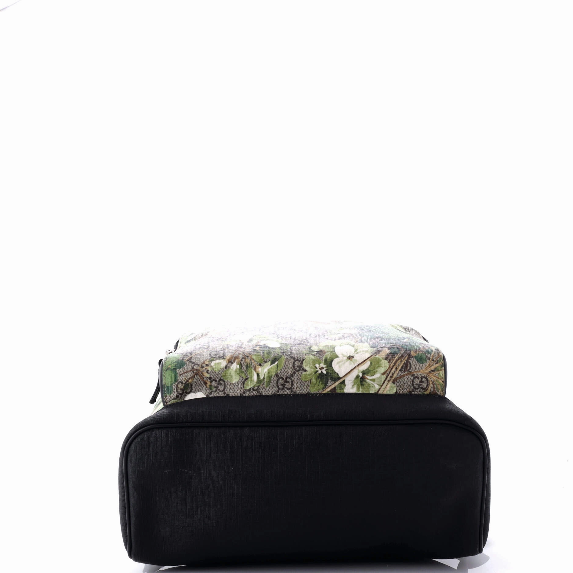 Zip Pocket Backpack Blooms Print GG Coated Canvas Medium