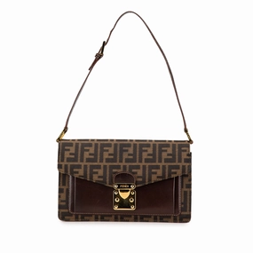 Zucca Canvas Flap Shoulder Bag