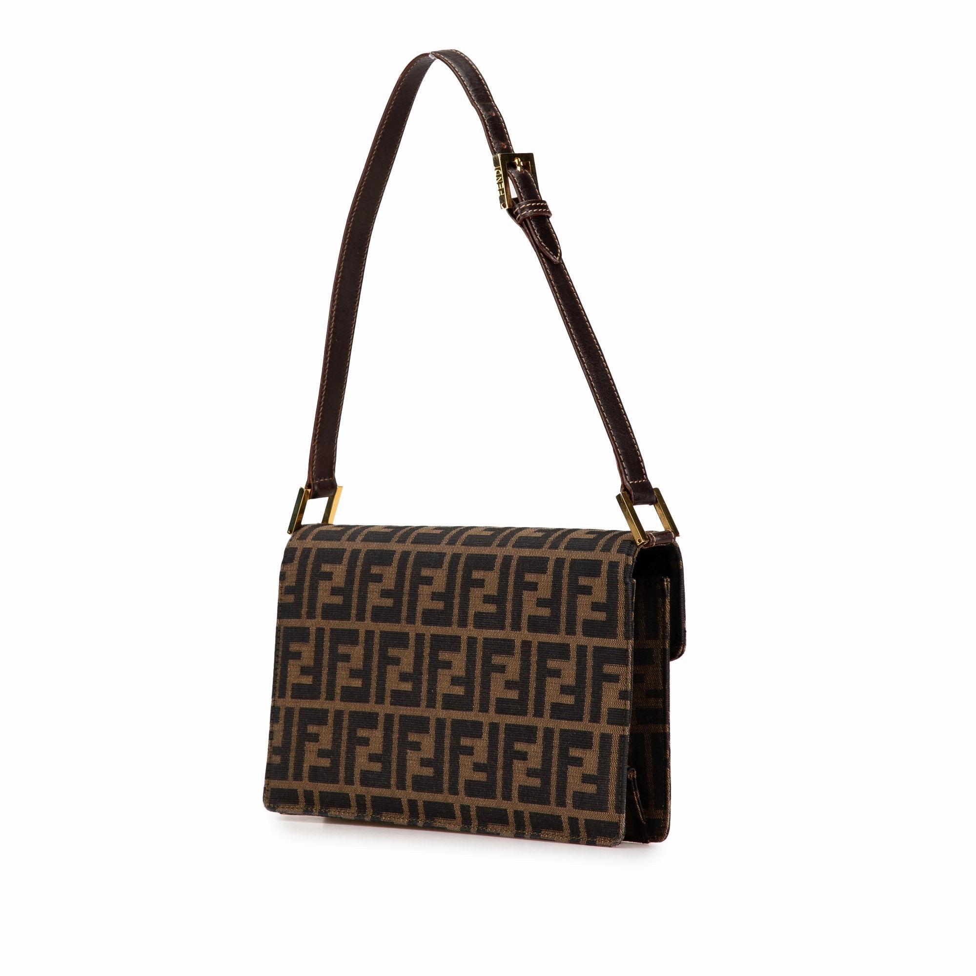 Zucca Canvas Flap Shoulder Bag